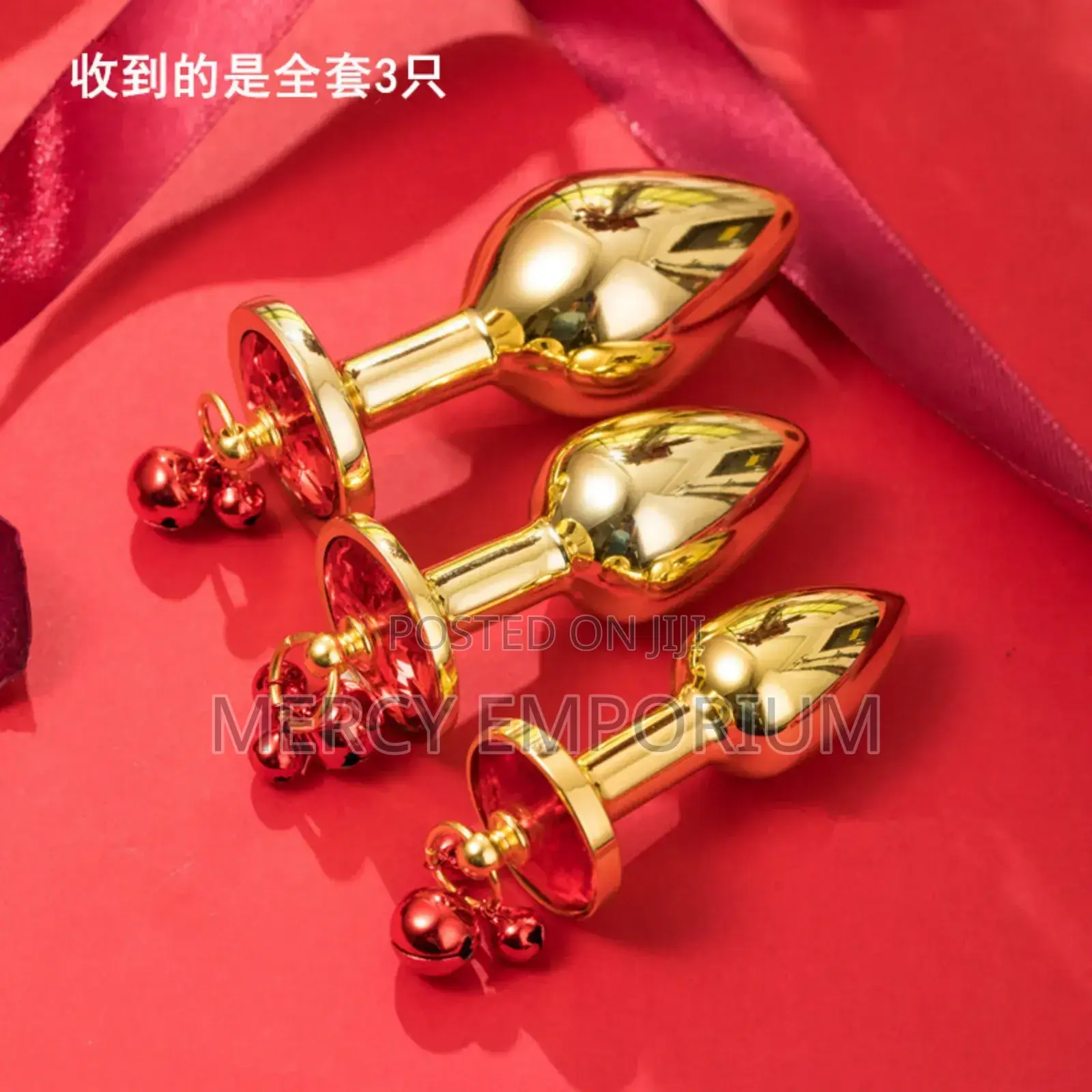 3in1 Anal Butt Plug Steel Anal Sex Toy