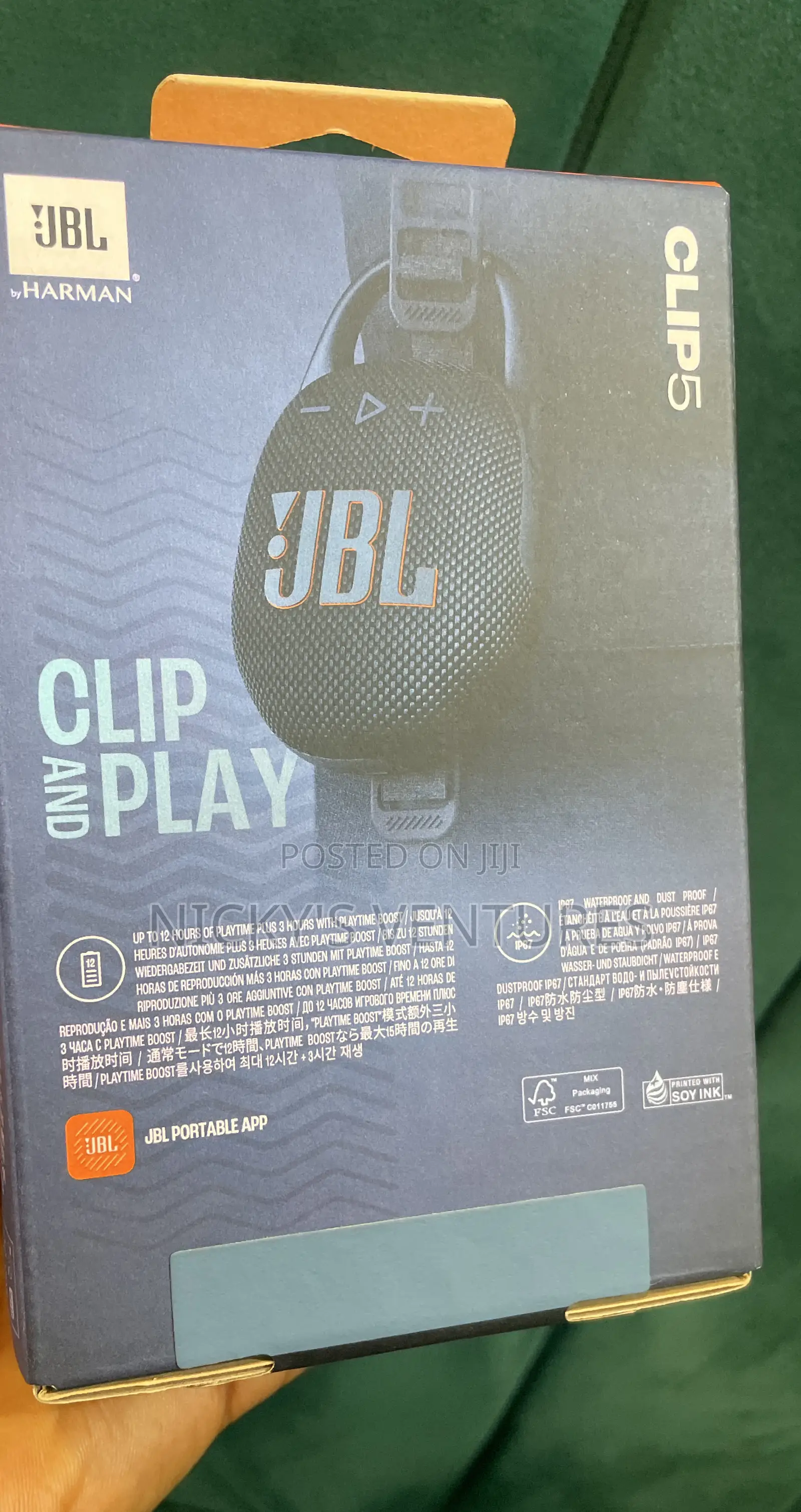 JBL Clip 5 Portable Bluetooth Speaker