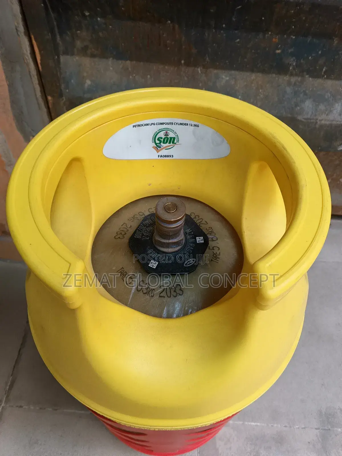 12.5kg Fiber Cooking Gas Cylinder