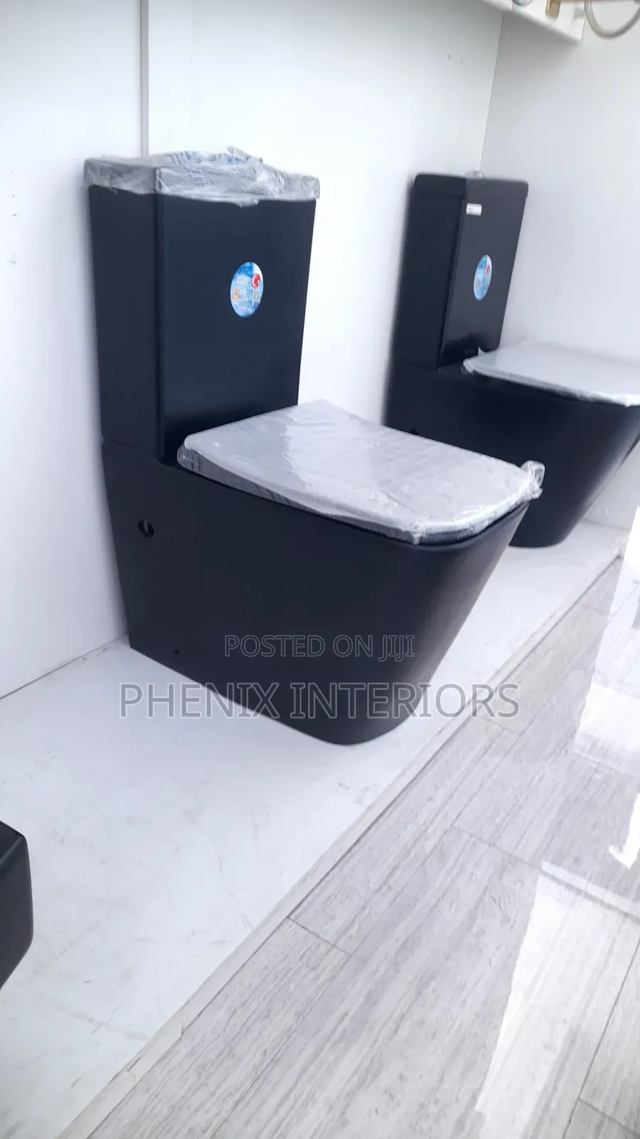 Black Toilet Water Closet.