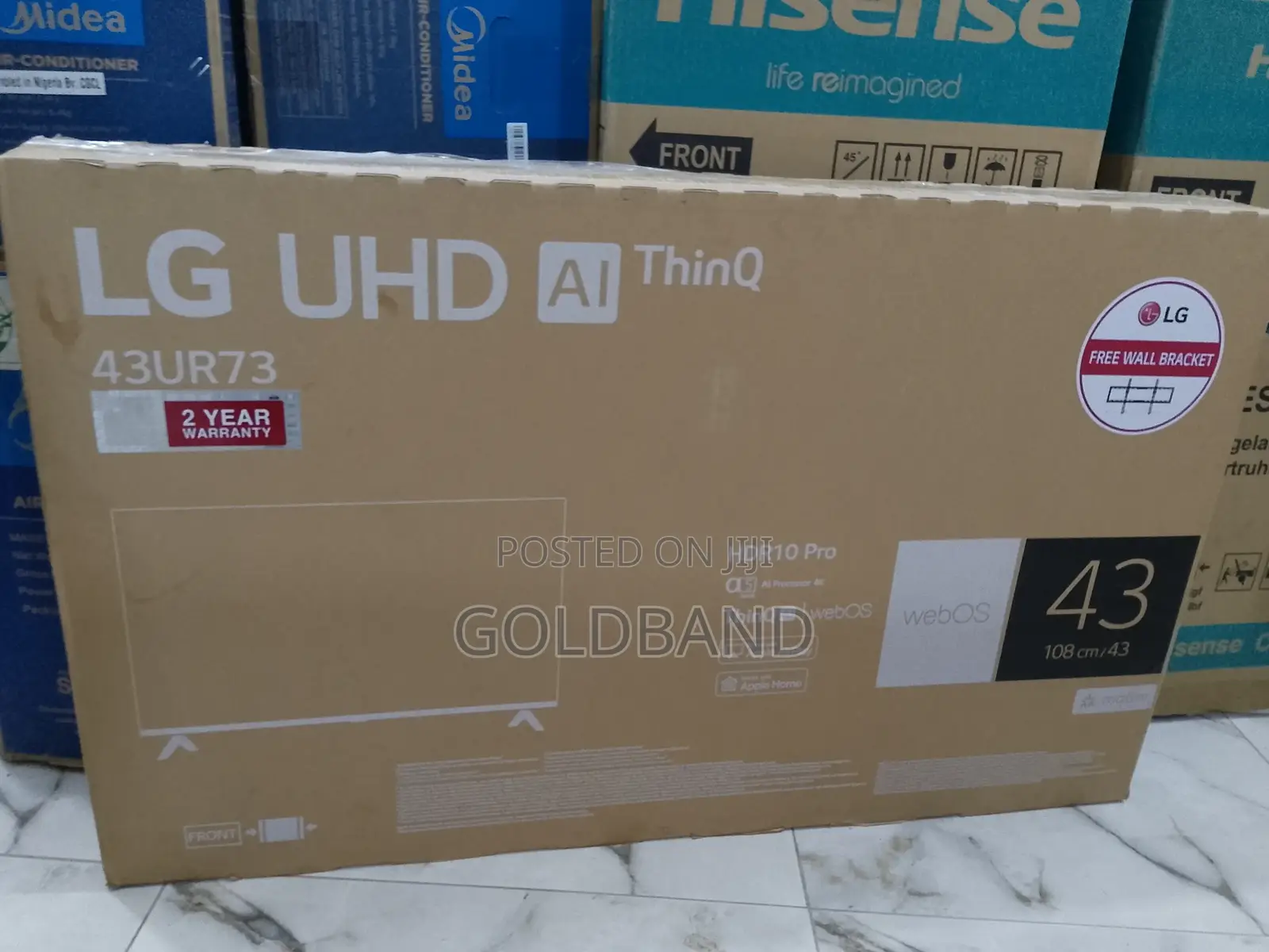 LG 43ur73 43" Smart TV With Free Wall Bracket