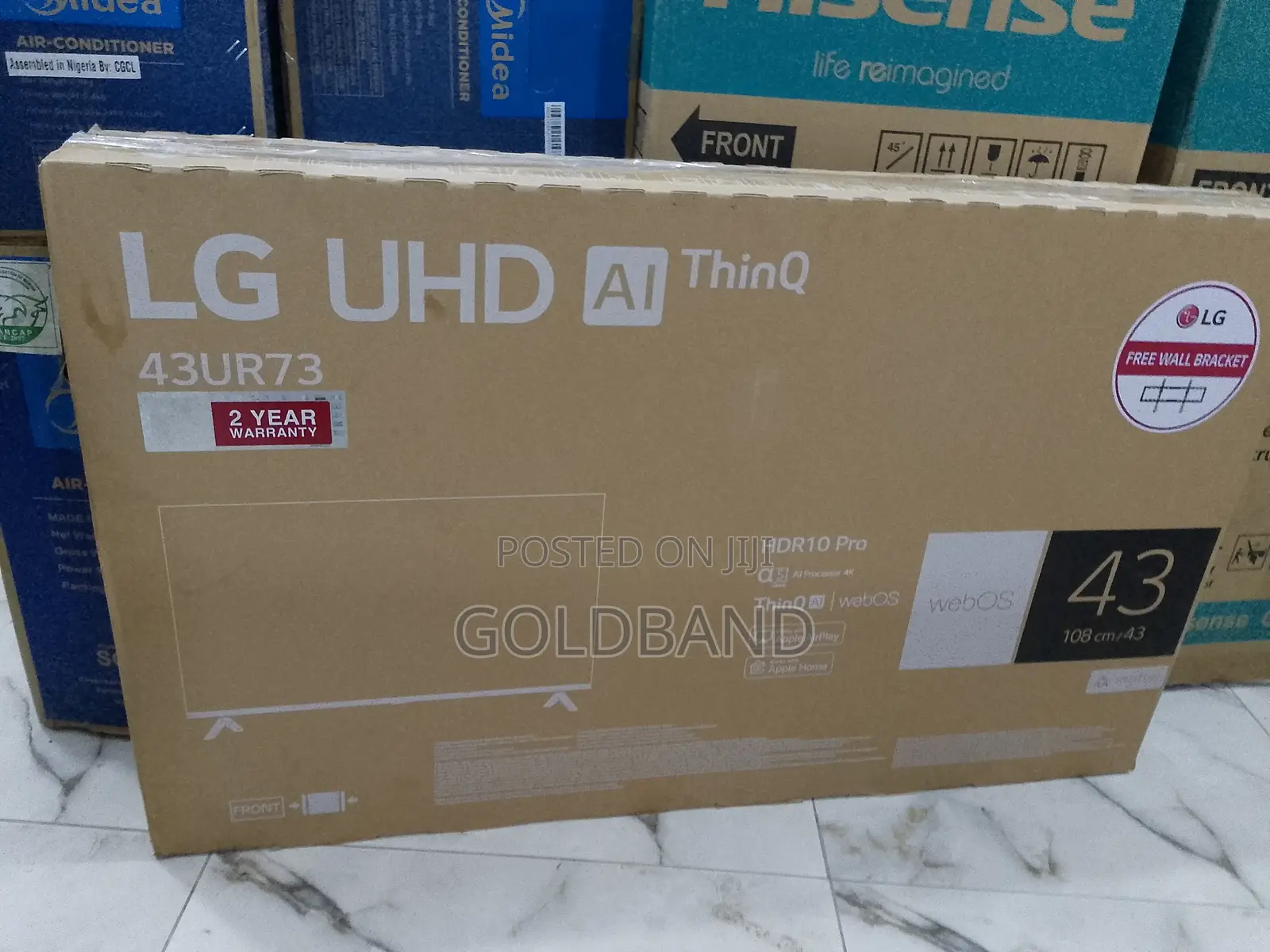 LG 43ur73 43" Smart TV With Free Wall Bracket