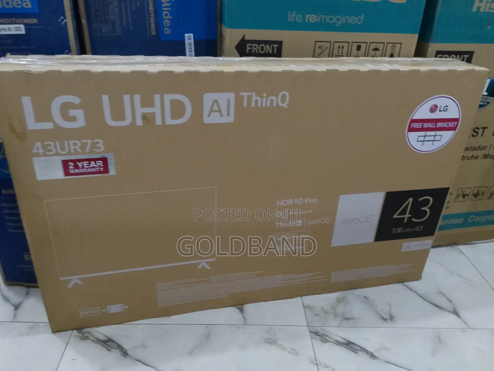 LG 43" 43ur73 Series Uhd Smart TV With Free Wall Bracket