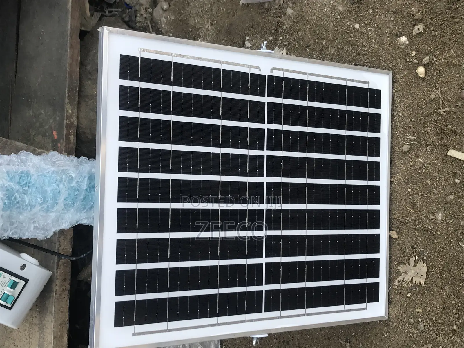 16” Rechargeable Fan With Solar Panel