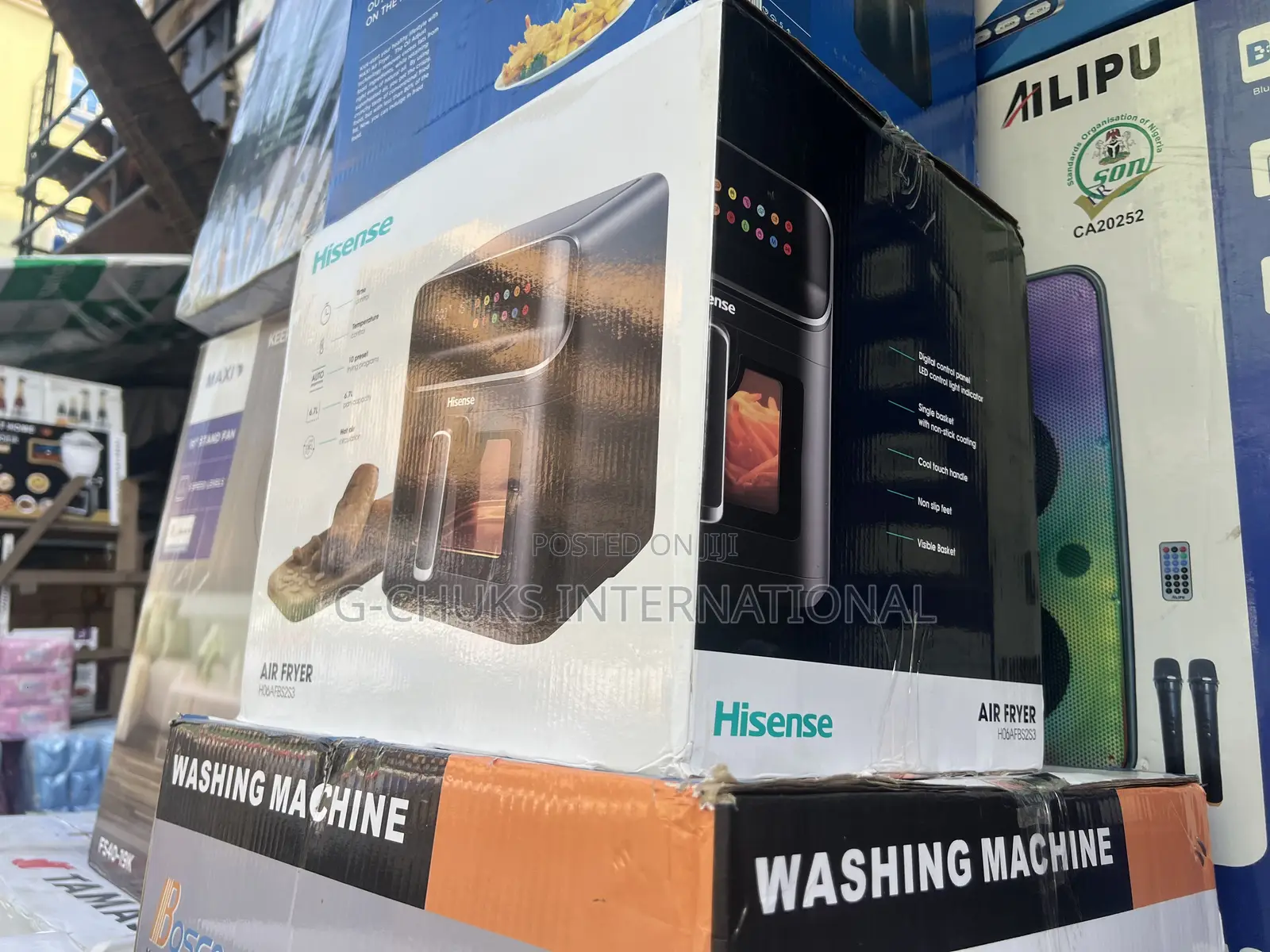 Hisense LCD Display Air Fryer - 6.7L - 1700W