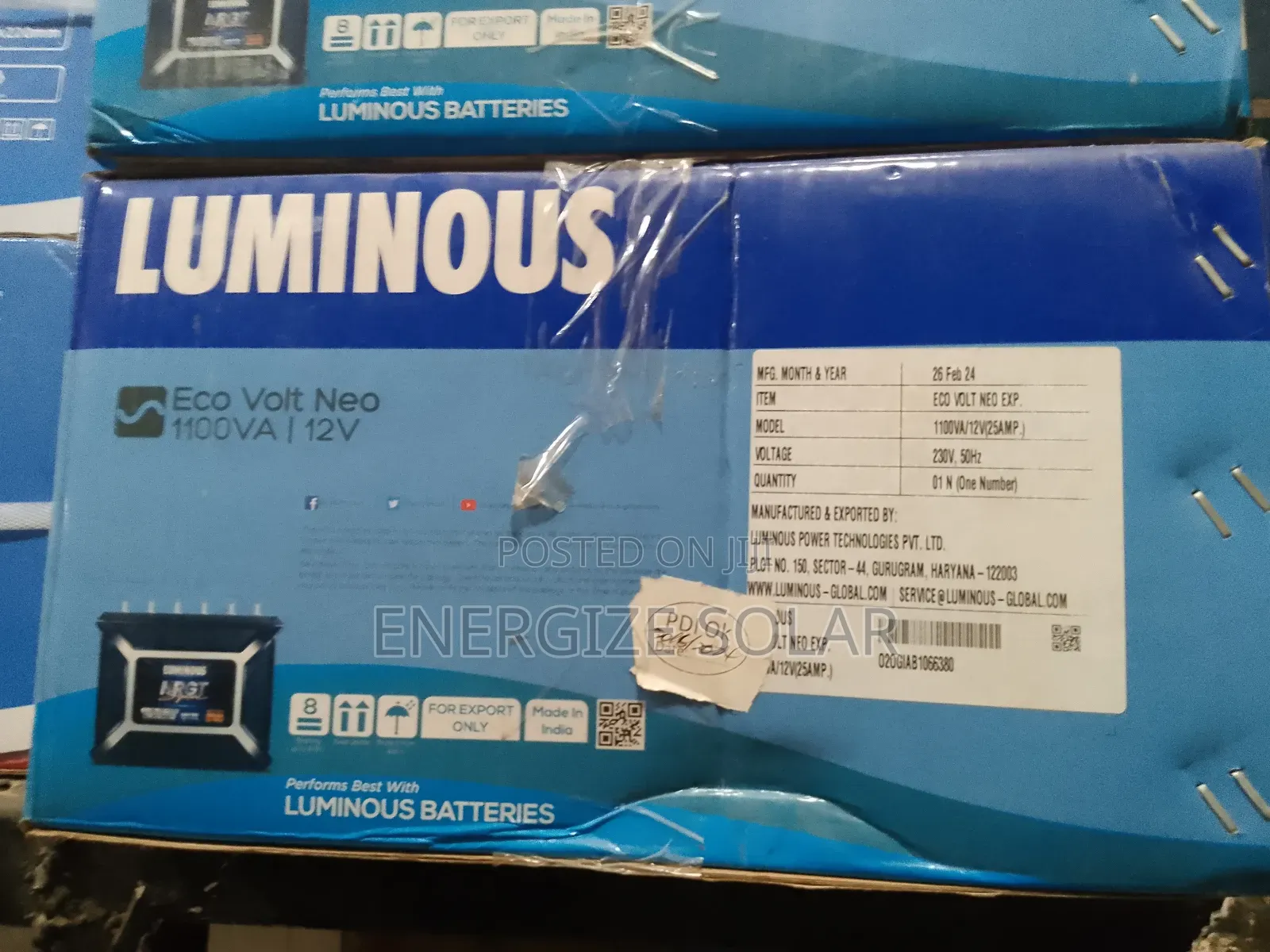 1.1kva 12v Luminous Inverter