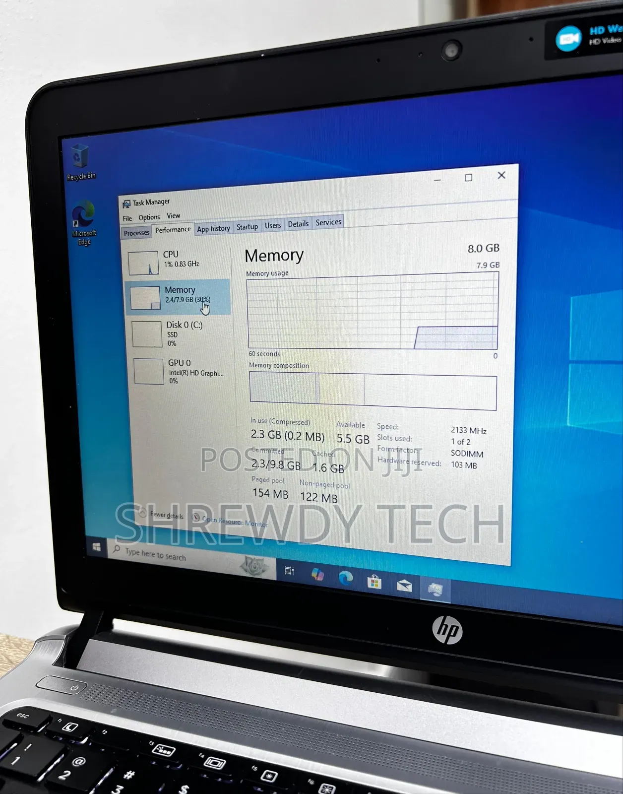 Laptop HP ProBook 430 G3 8GB Intel Core I7 SSD 256GB