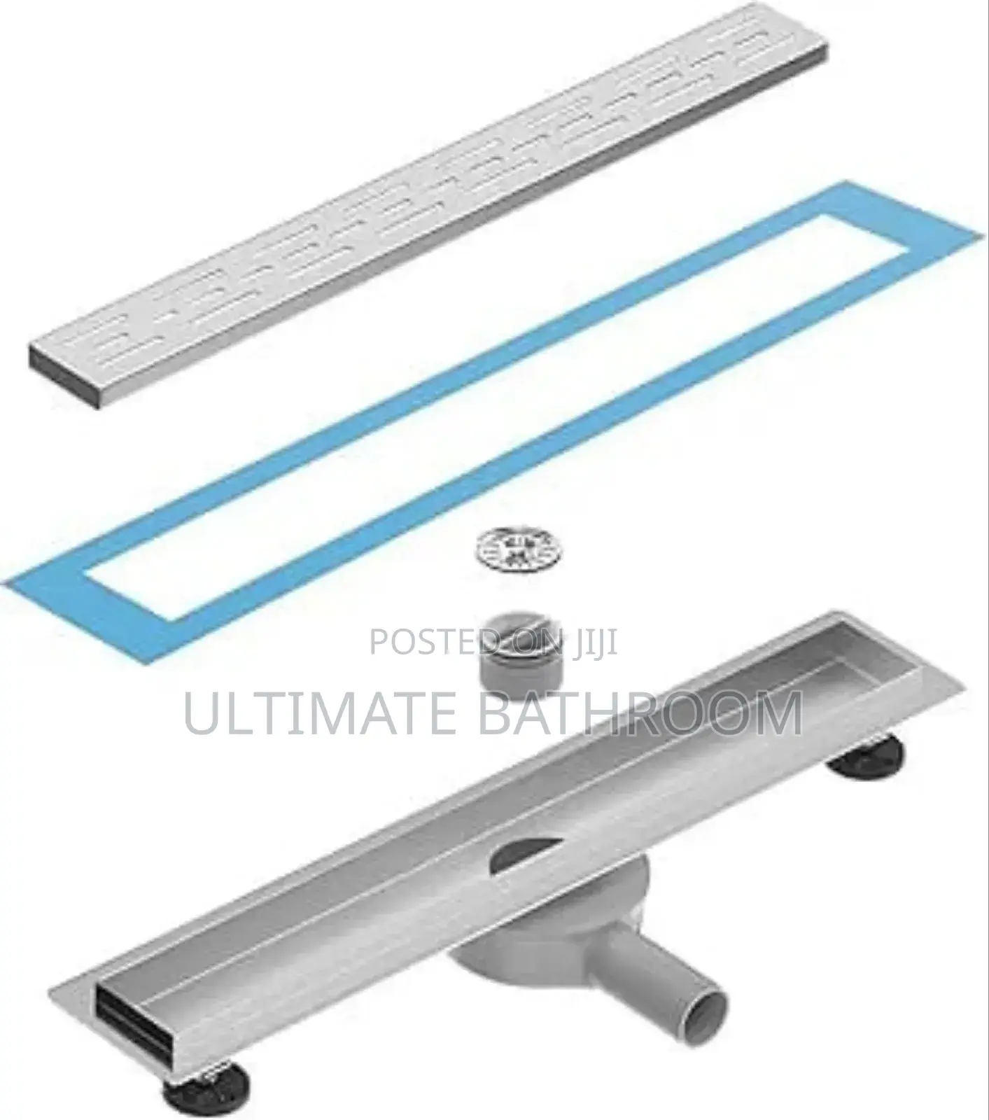60cm Side Outlet Bathroom Floor Drain With 360° Siphone