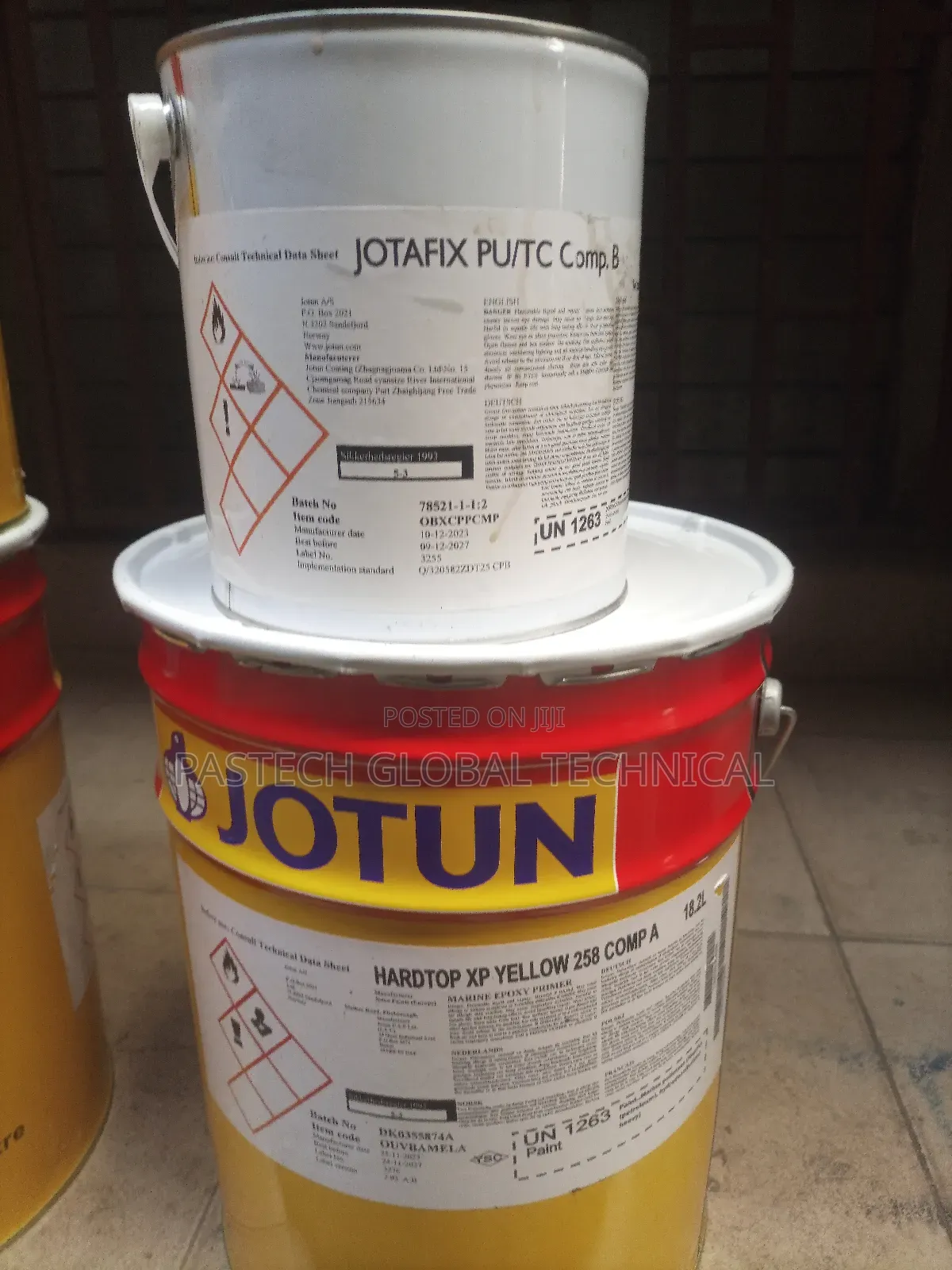 Jotun Paint Hardtop Xp C0lor: Yellow Composition:A and B