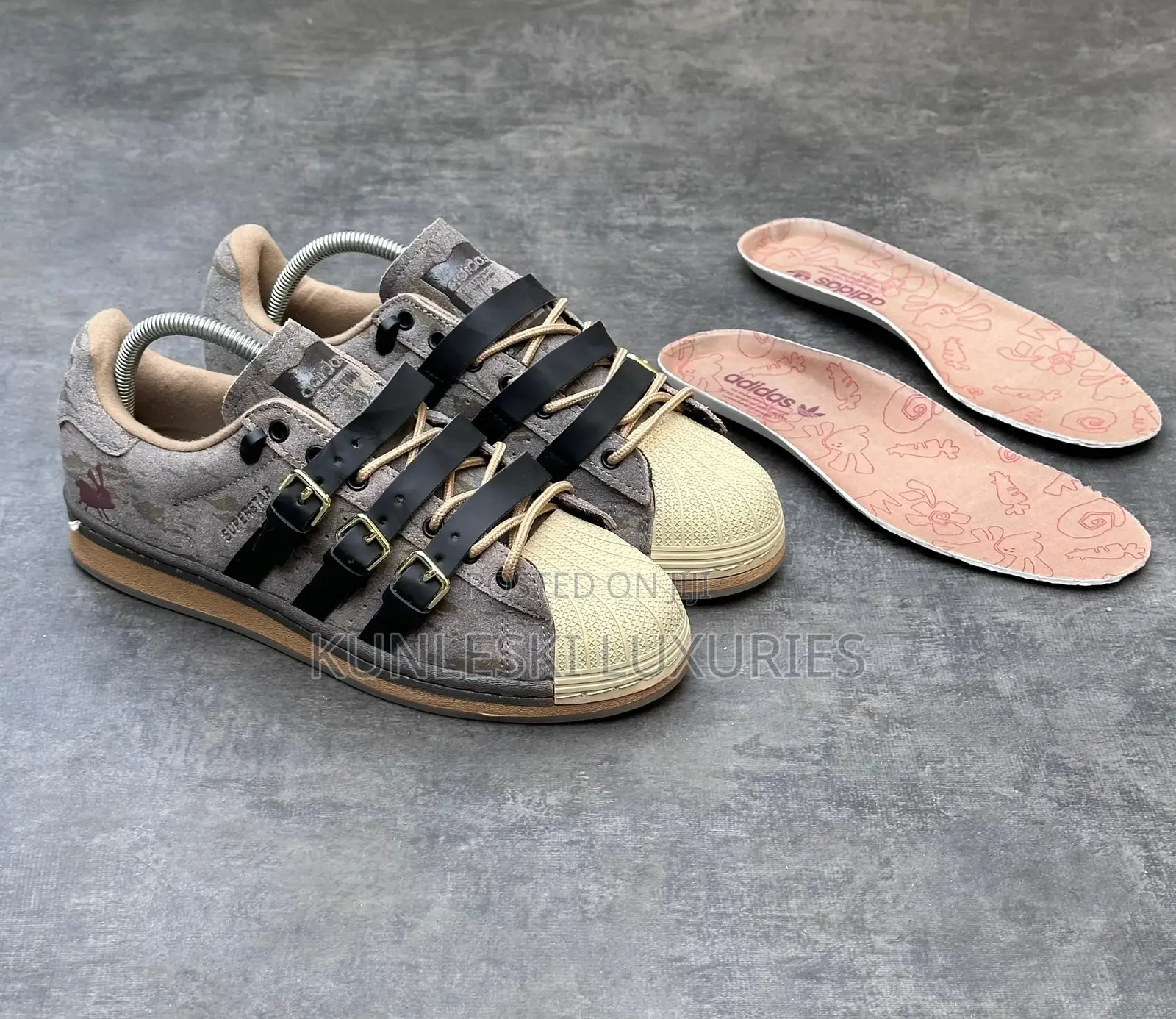 Melting Sadness X Adidas Superstar Rabbit in Hole Sneakers