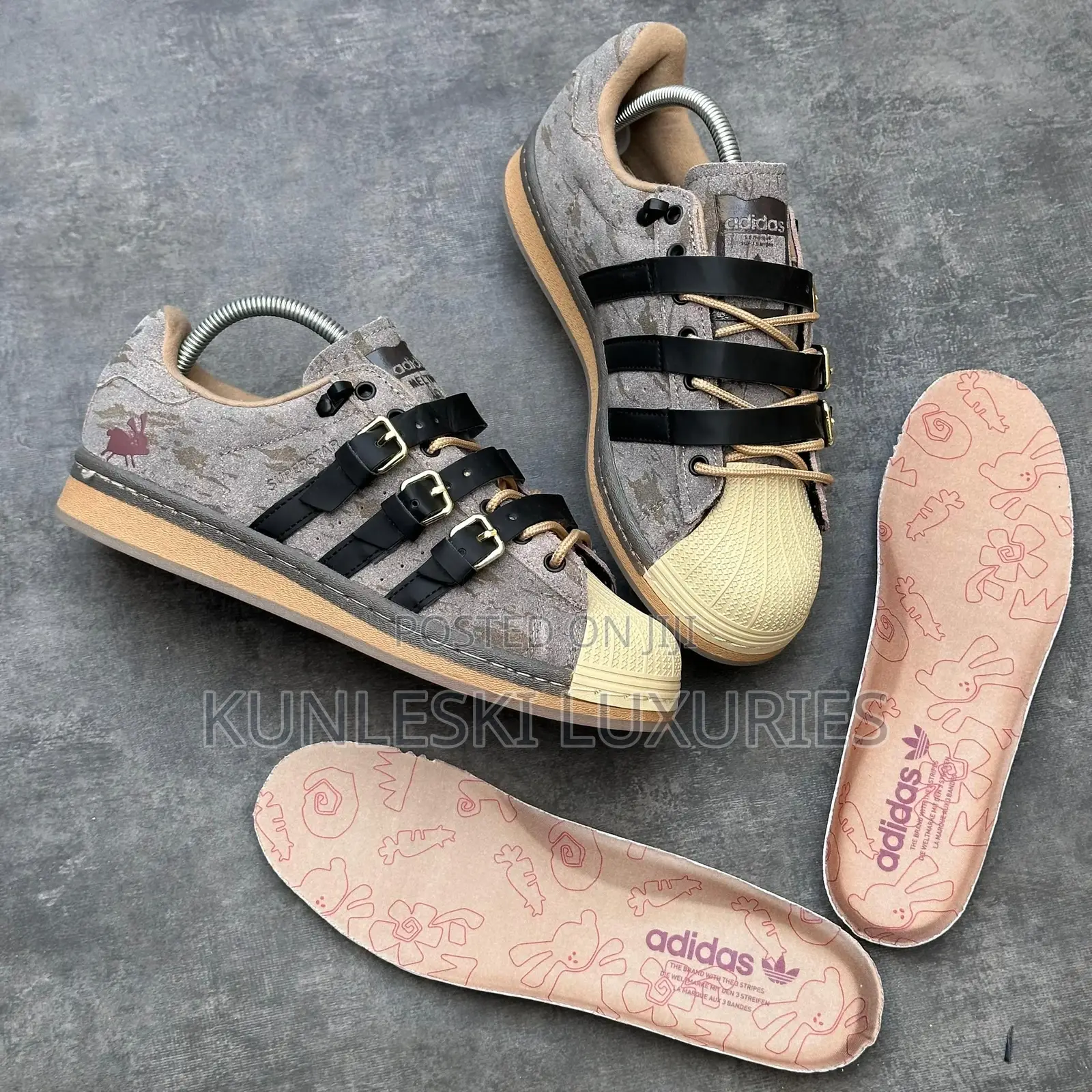 Melting Sadness X Adidas Superstar Rabbit in Hole Sneakers