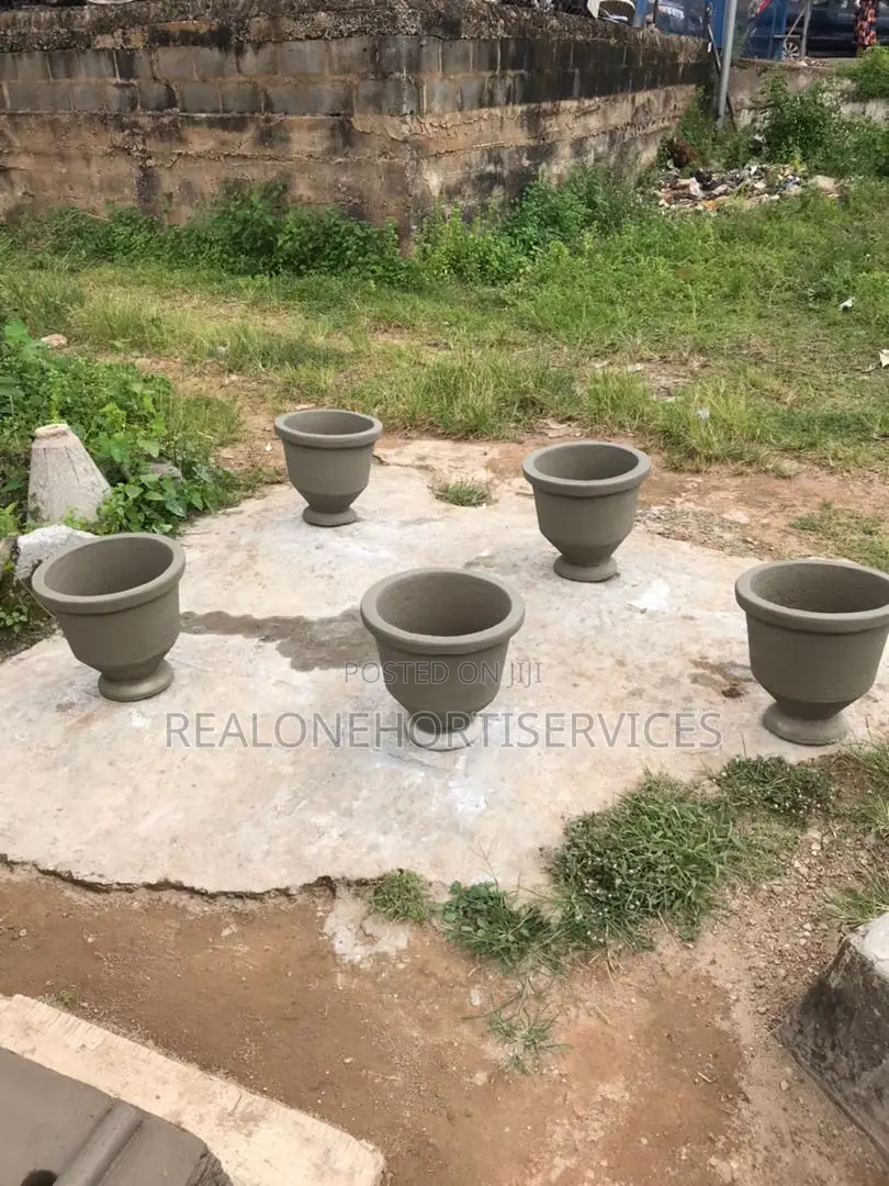 Concrete Planters for Herbs, Flowers and Greens