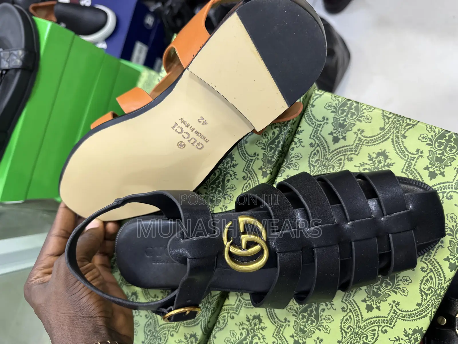 Gucci Leather Luxury Shoe Sandal