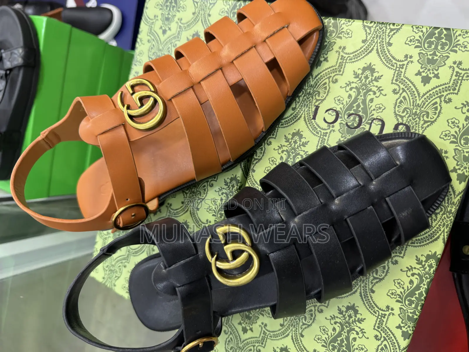 Gucci Leather Luxury Shoe Sandal