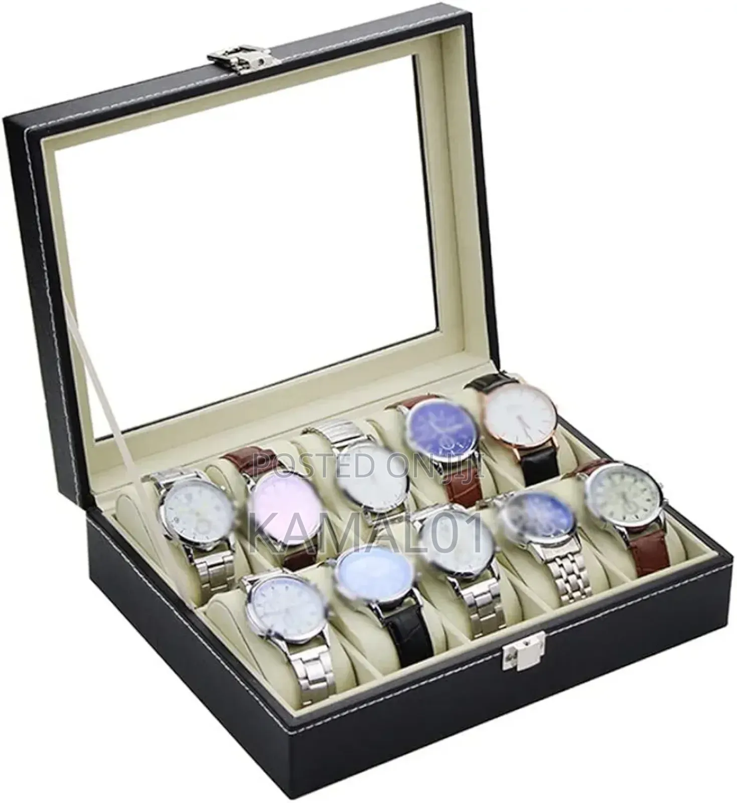 Leather Watch Box Display Storage Box Retro