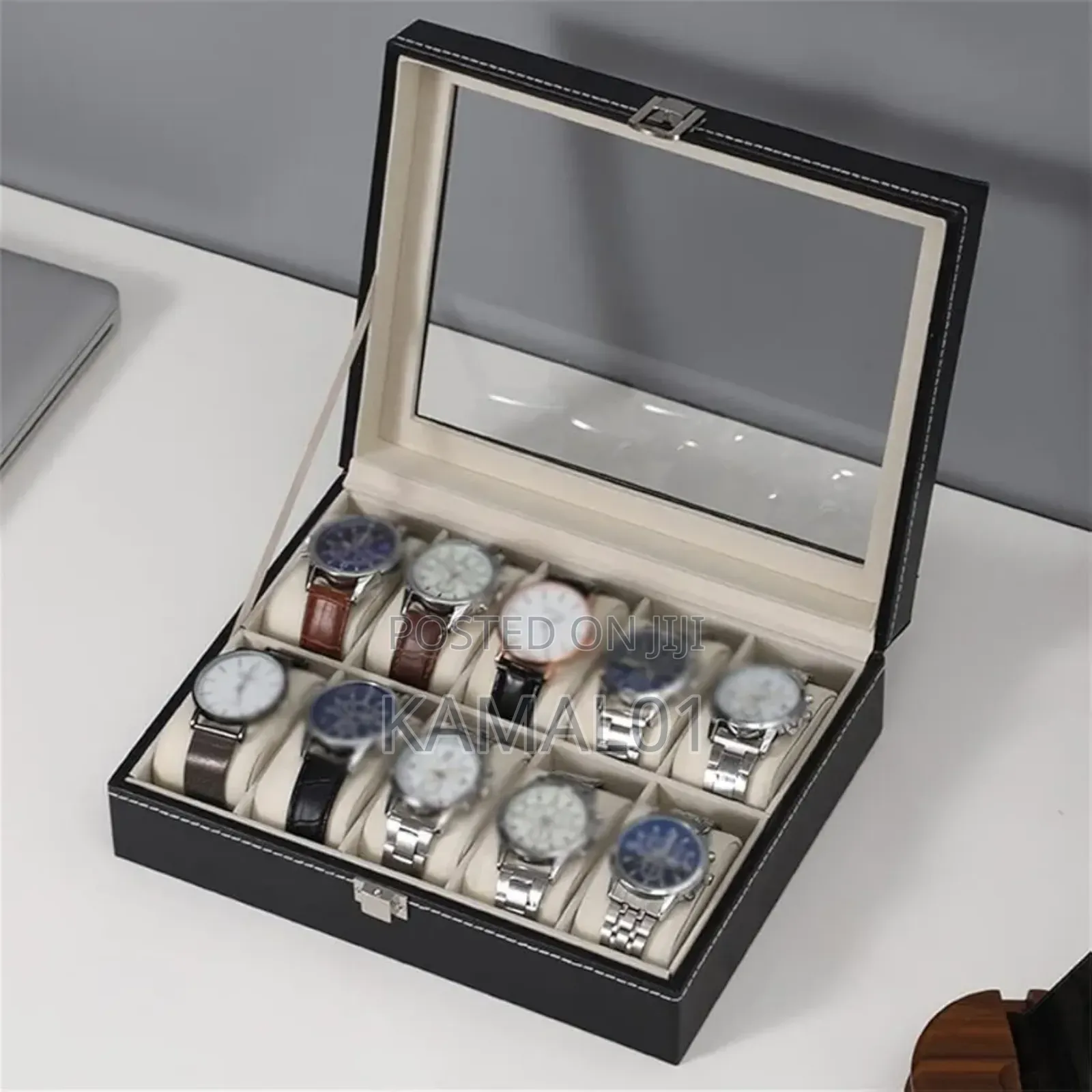 Leather Watch Box Display Storage Box Retro