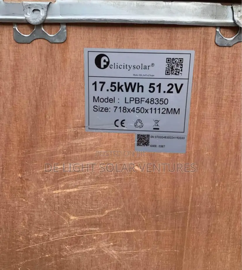 17kwh 51.2v 300ah Felicty Lithium Ion Battery Available