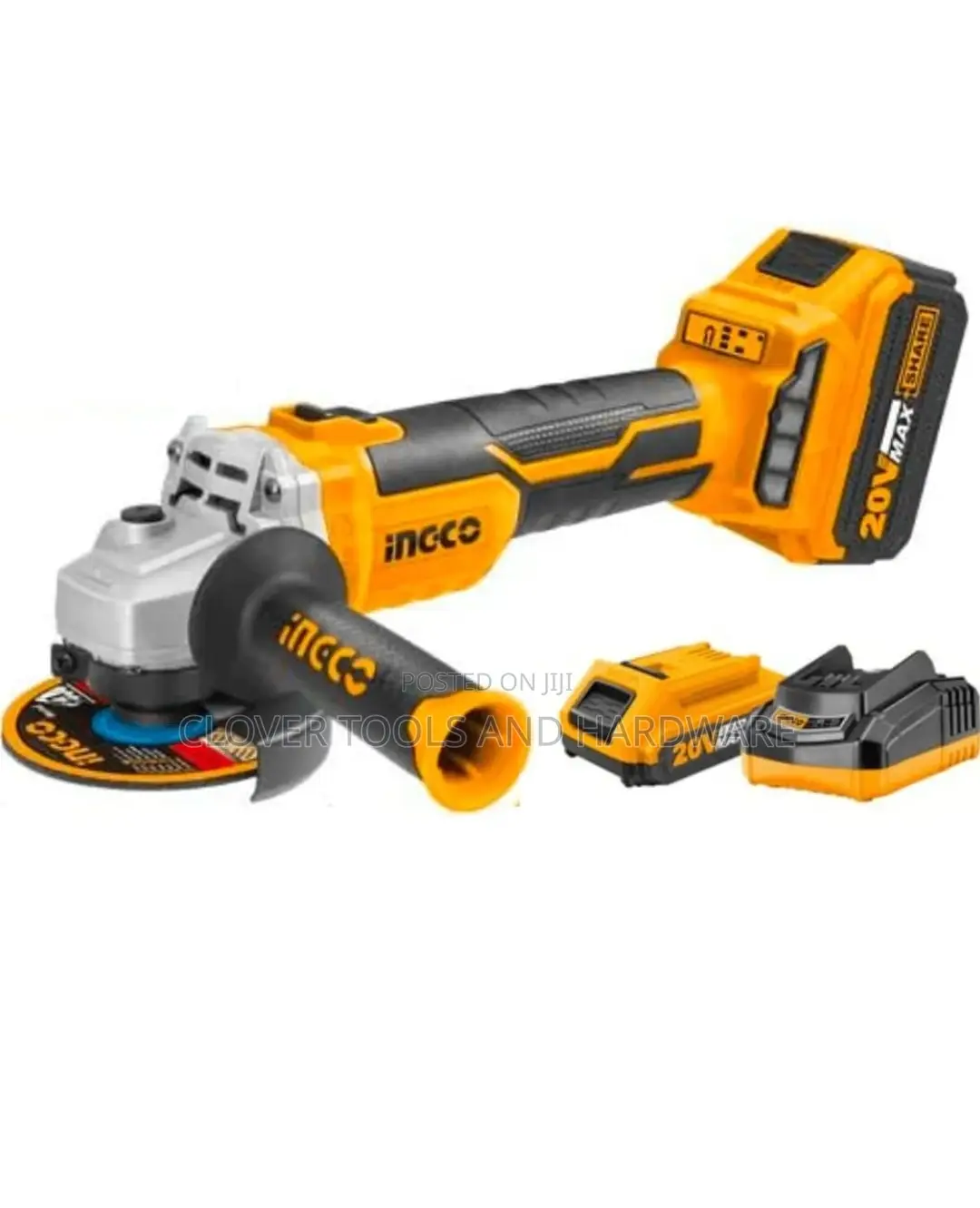 INGCO 115mm Cordless Angle Grinder 20V Brushless