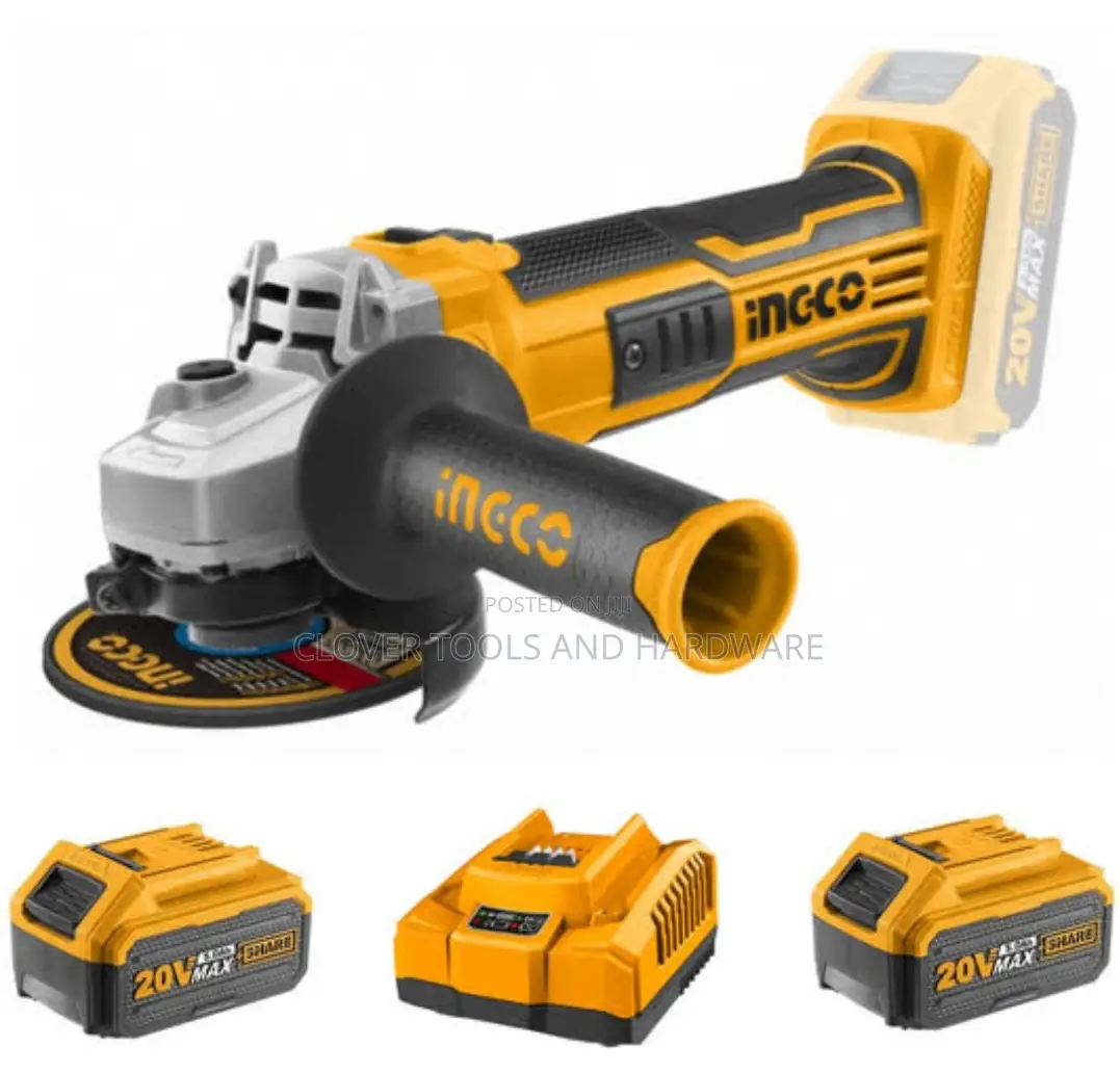INGCO 115mm Cordless Angle Grinder 20V Brushless