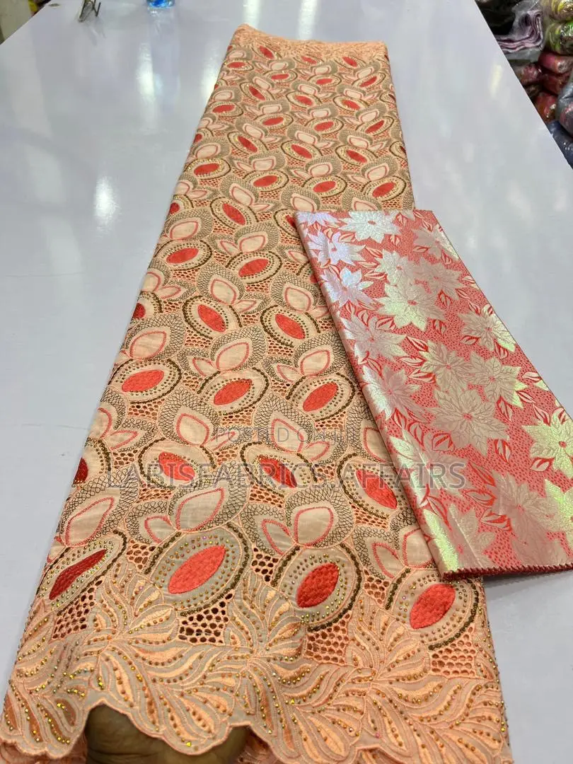 Fantastic Voile Lace With Beautiful Stones