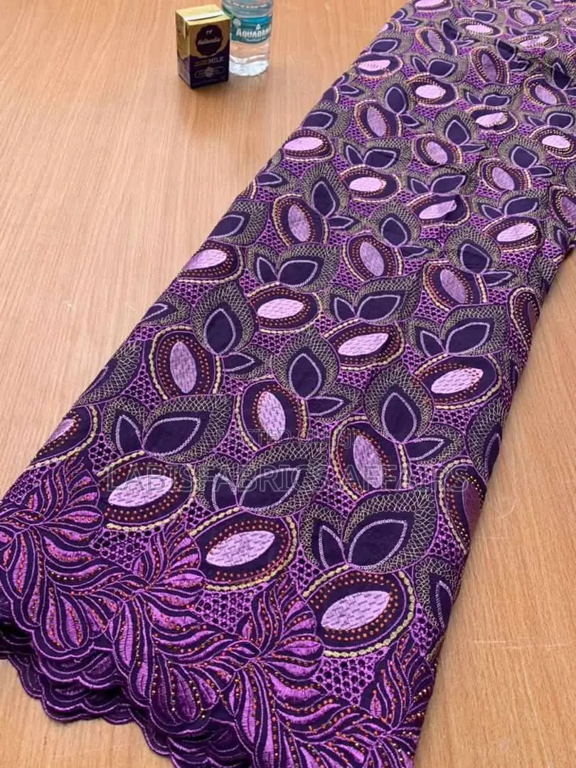 Fantastic Voile Lace With Beautiful Stones