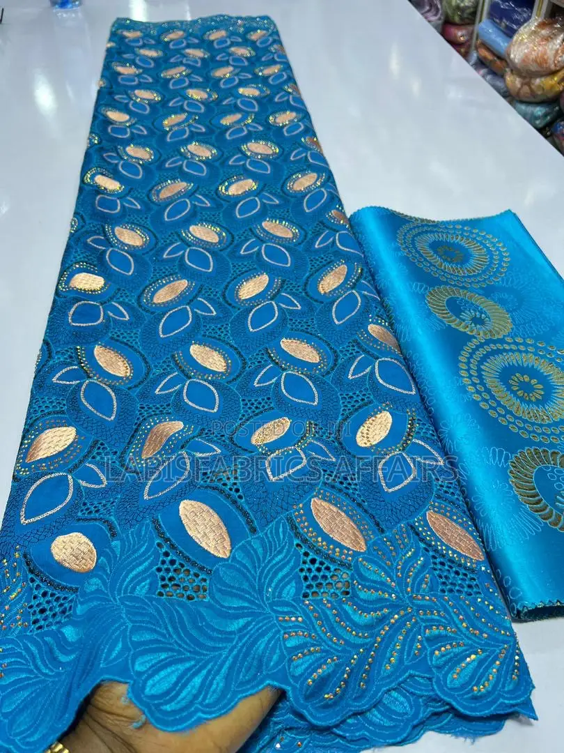 Fantastic Voile Lace With Beautiful Stones