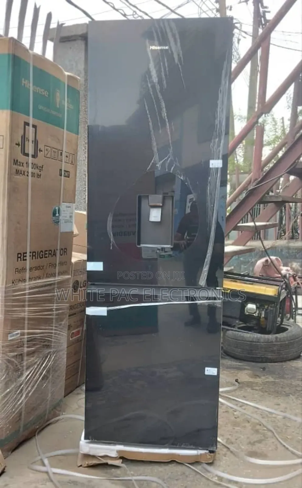 Original>Hisense Glass Face 350 L With Dispenser Double Door