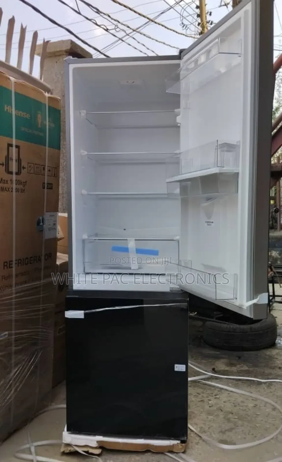 Original>Hisense Glass Face 350 L With Dispenser Double Door
