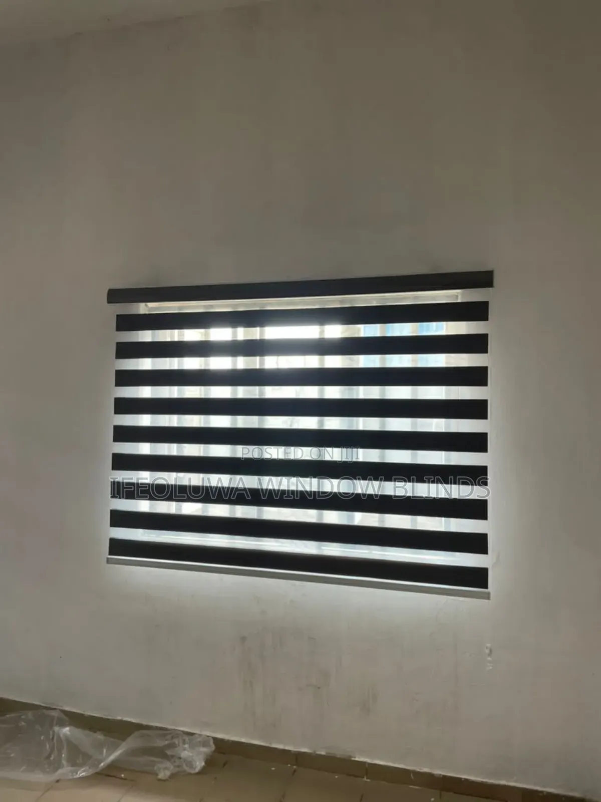 Grey and White Day and Night Blinds