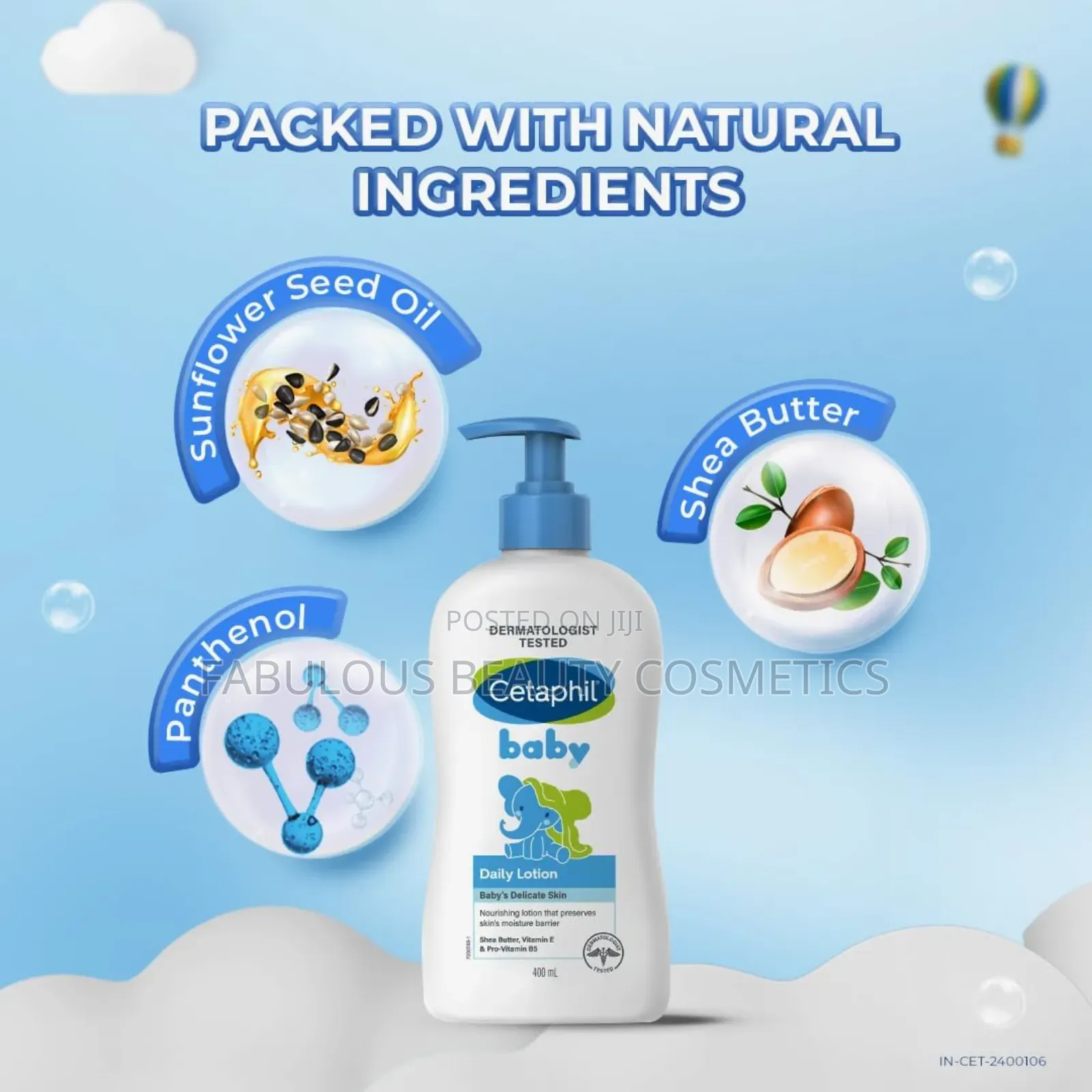 Cetaphil Baby Wash Shampoo Plus Body Lotion