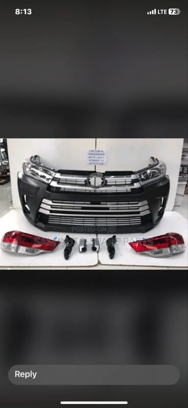 Toyota Highlander Upgrade Kit 2018 Model