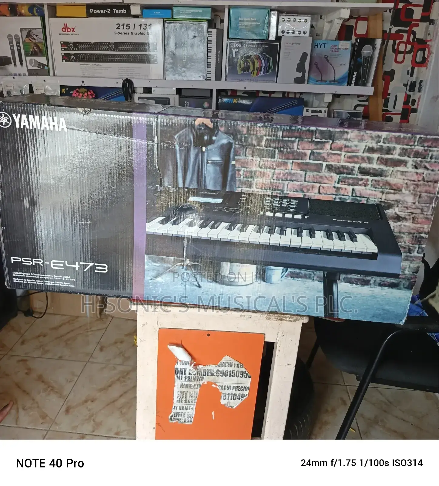 Original Yamaha PSR E473 Keyboard