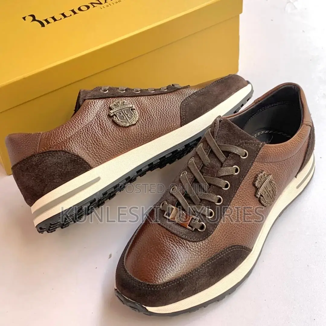 Original Billionaire Leather Sneakers For Men