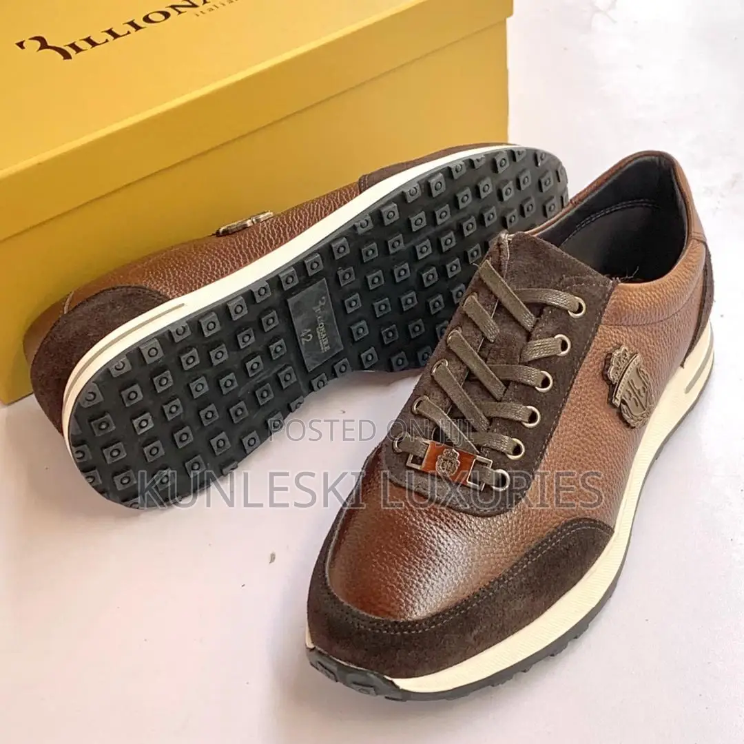 Original Billionaire Leather Sneakers For Men