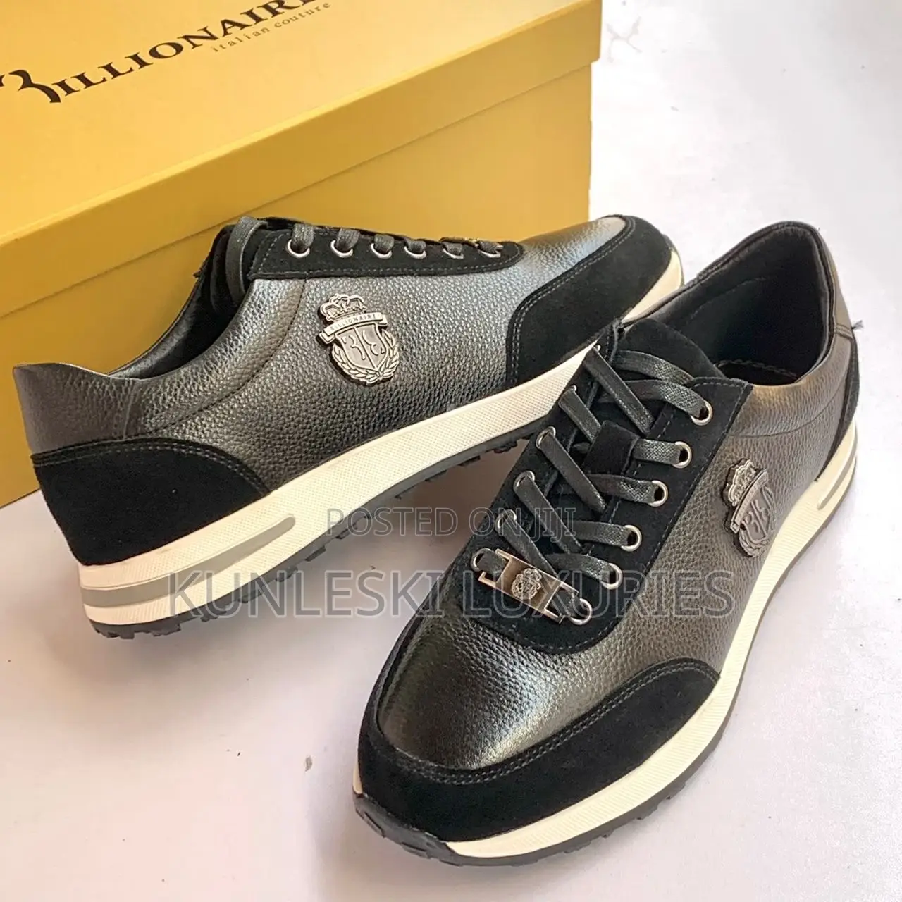 Original Billionaire Leather Sneakers For Men