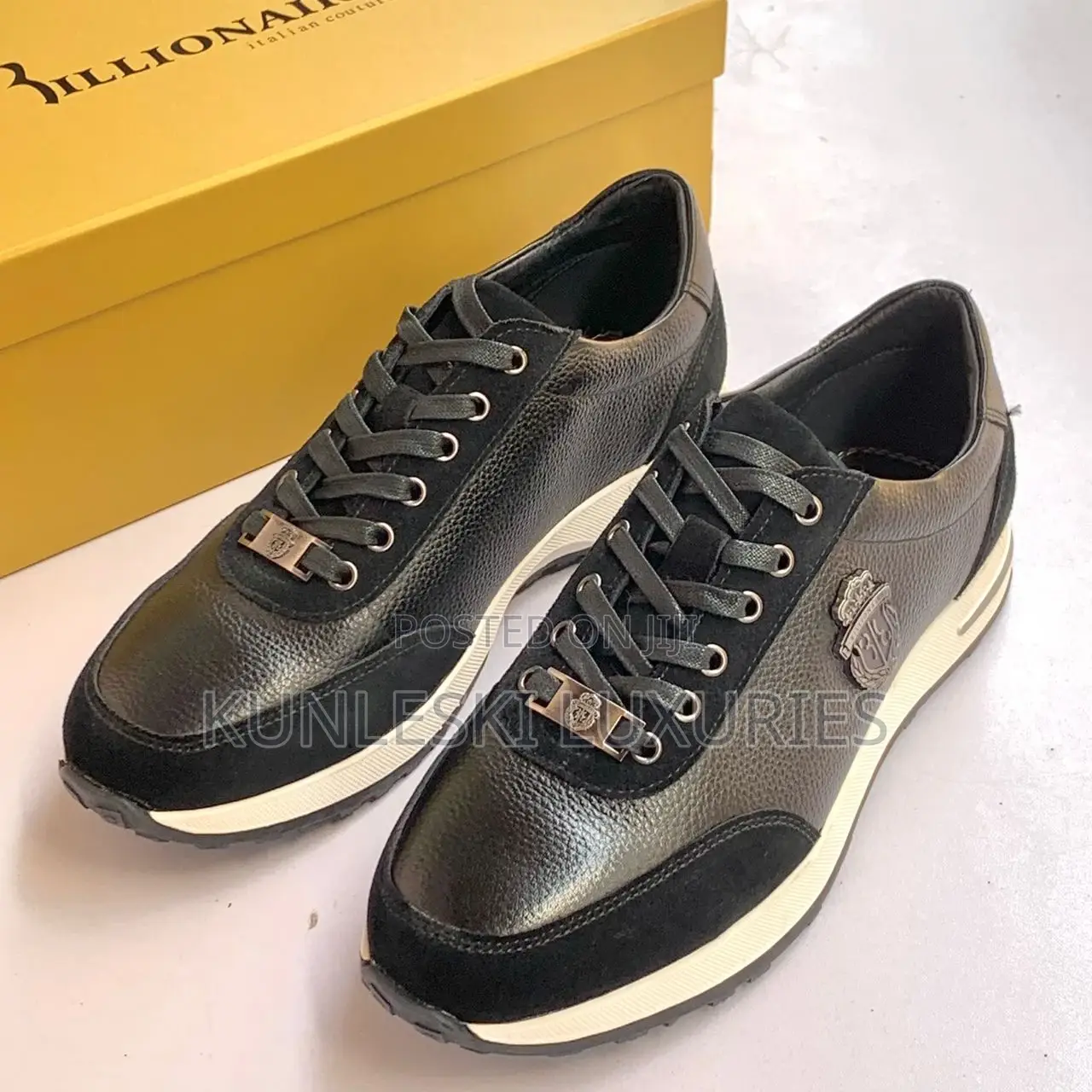 Original Billionaire Leather Sneakers For Men