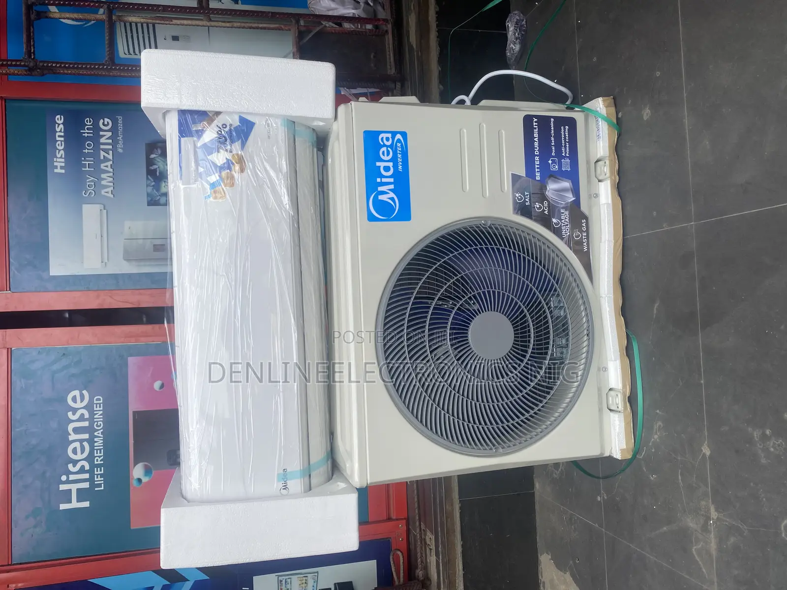 Midea 1.5 Split Inverter Copper Coil AC .