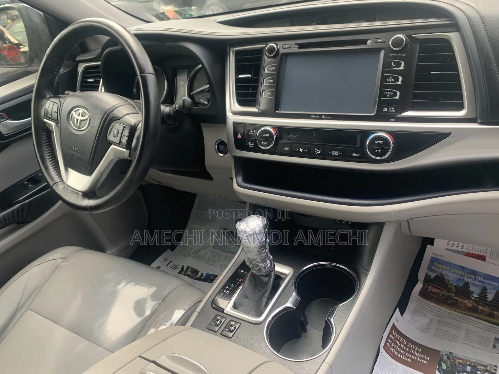 Toyota Highlander XLE V6 4x2 (3.5L 6cyl 6A) 2016 Blue