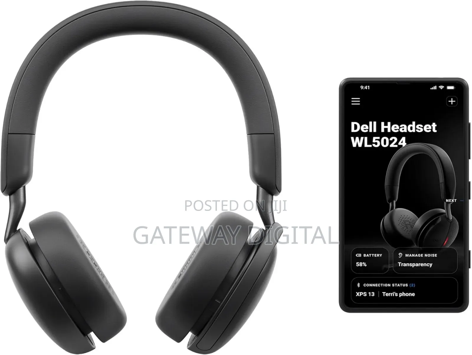 Dell Wl5024 Pro Wireless Anc Headset - Hybrid Anc