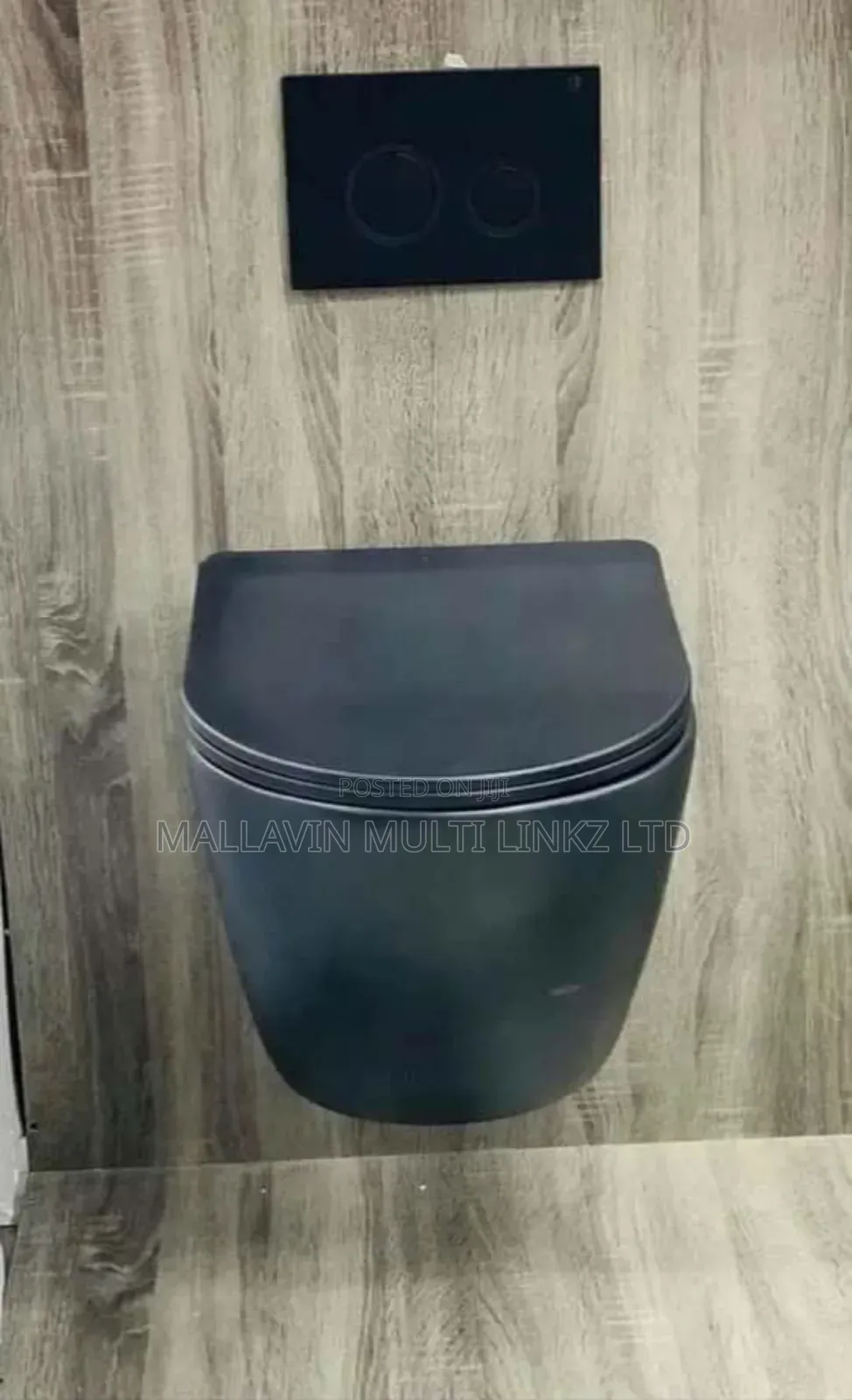 Black Wall Hung Toilet Seats and Concealed Tank