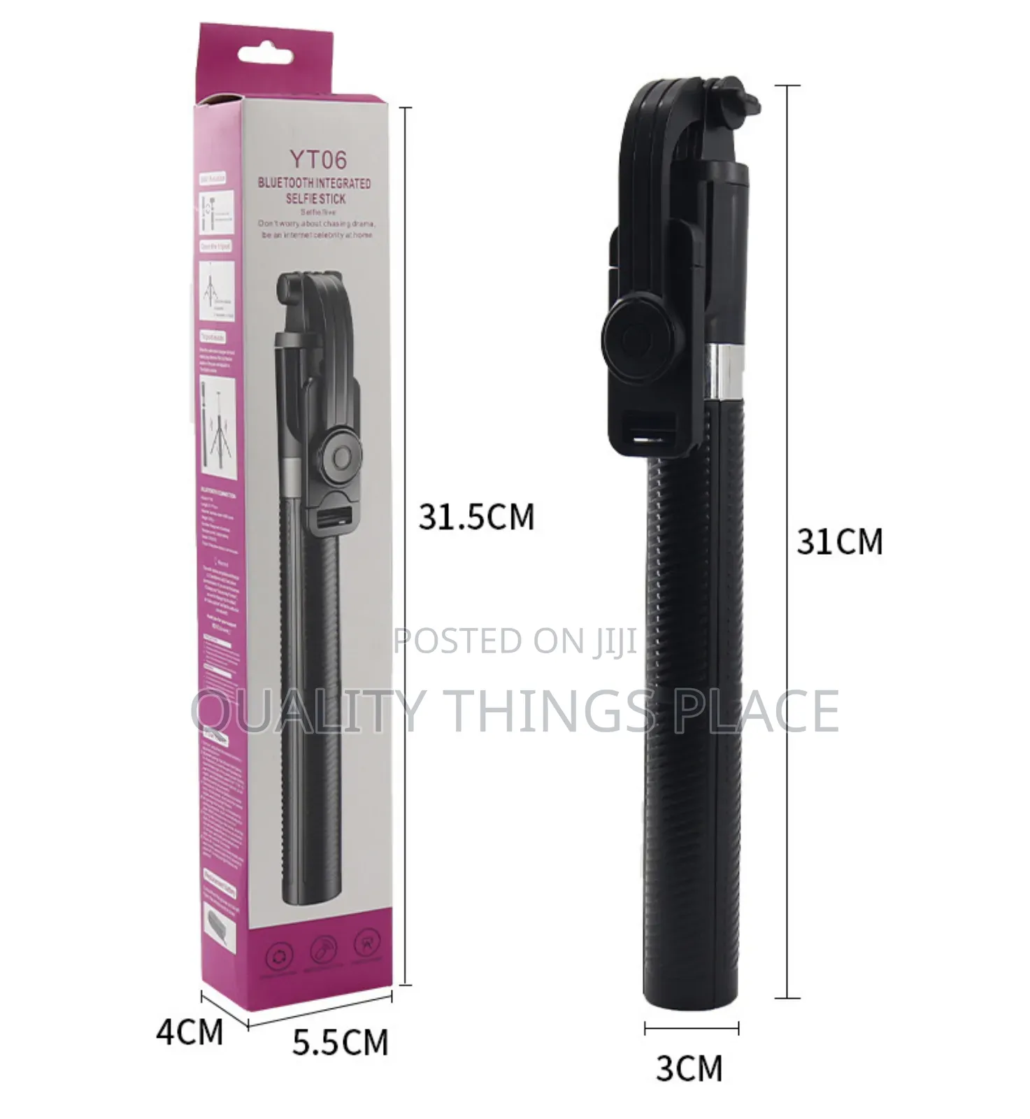 6 Feet Long Tripod Stand and Selfie Stick With Fill Light