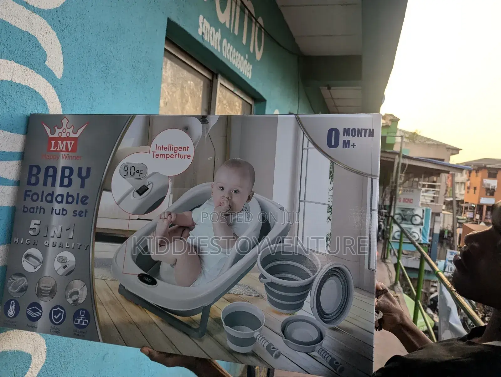 Digital 5in1 Foldable Baby Bathtub Set