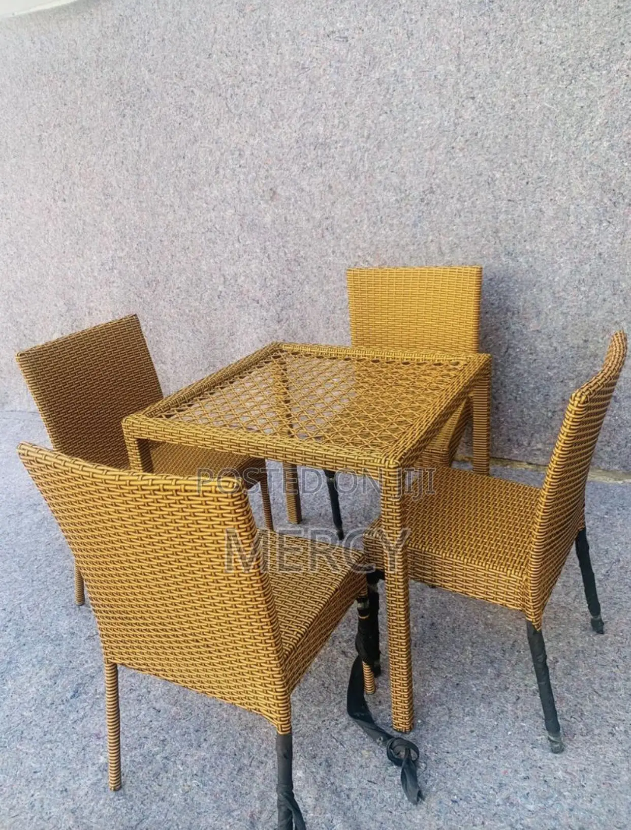 Rattan Outdoor Table by Four Seaters