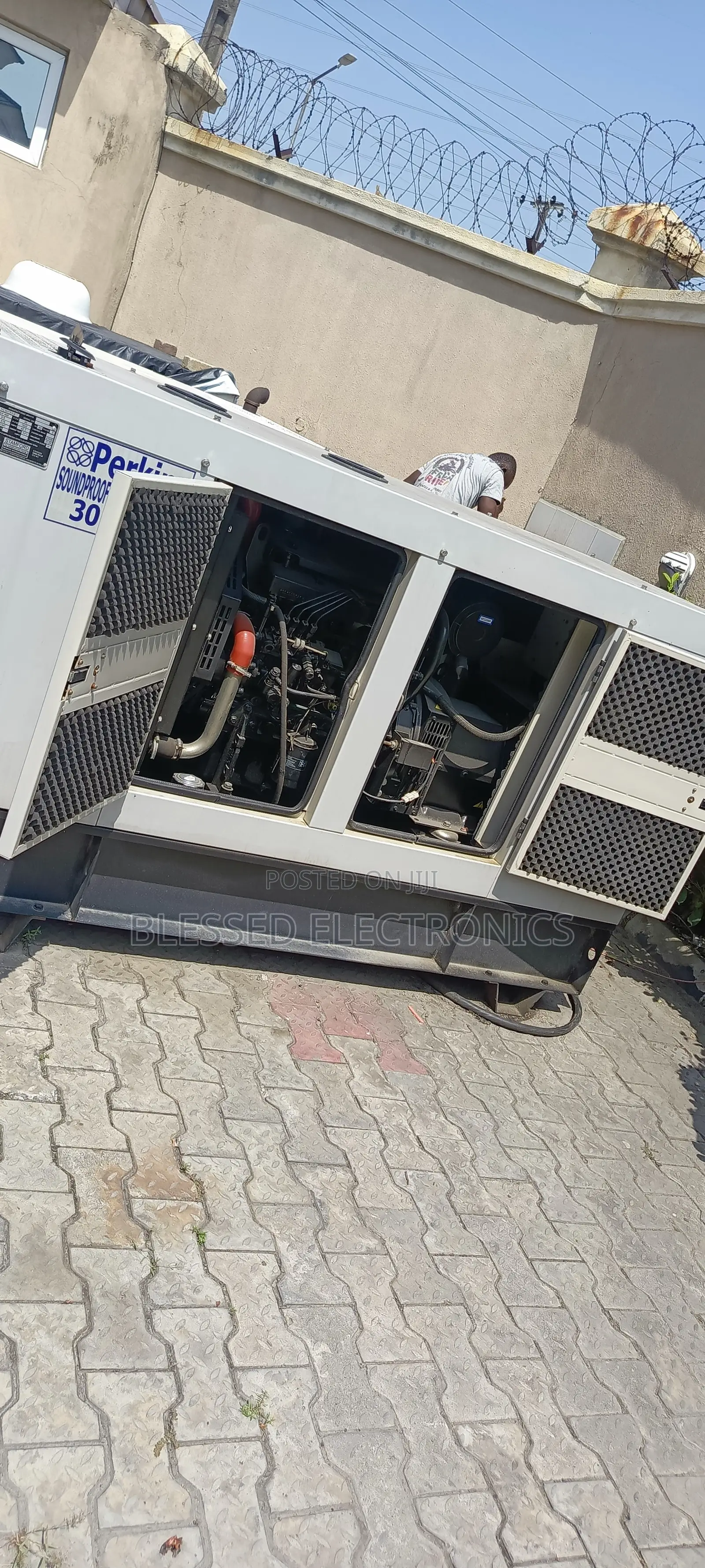 Perkins 30 Kva Soundproof Generator 100% Copper Wire
