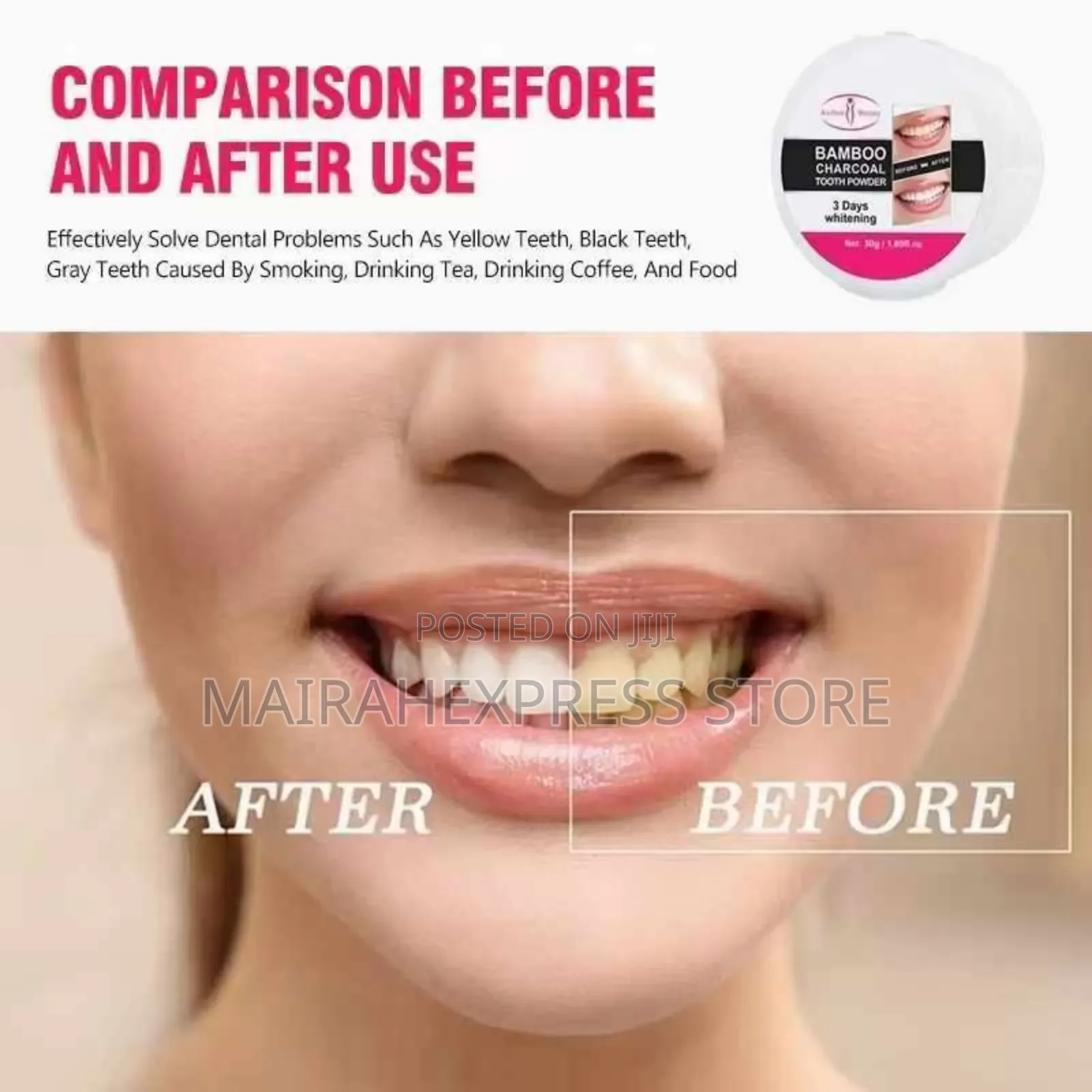 Bamboo Charcoal Tooth Powder