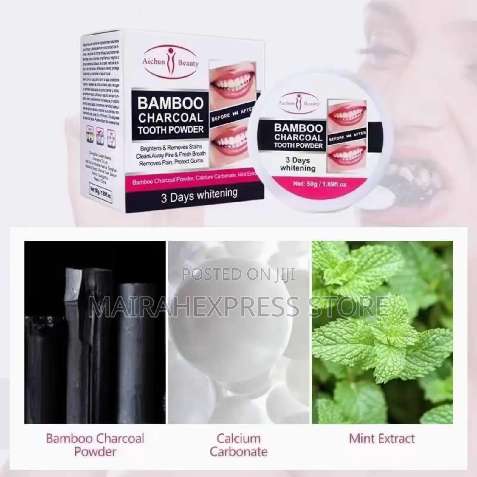 Bamboo Charcoal Tooth Powder