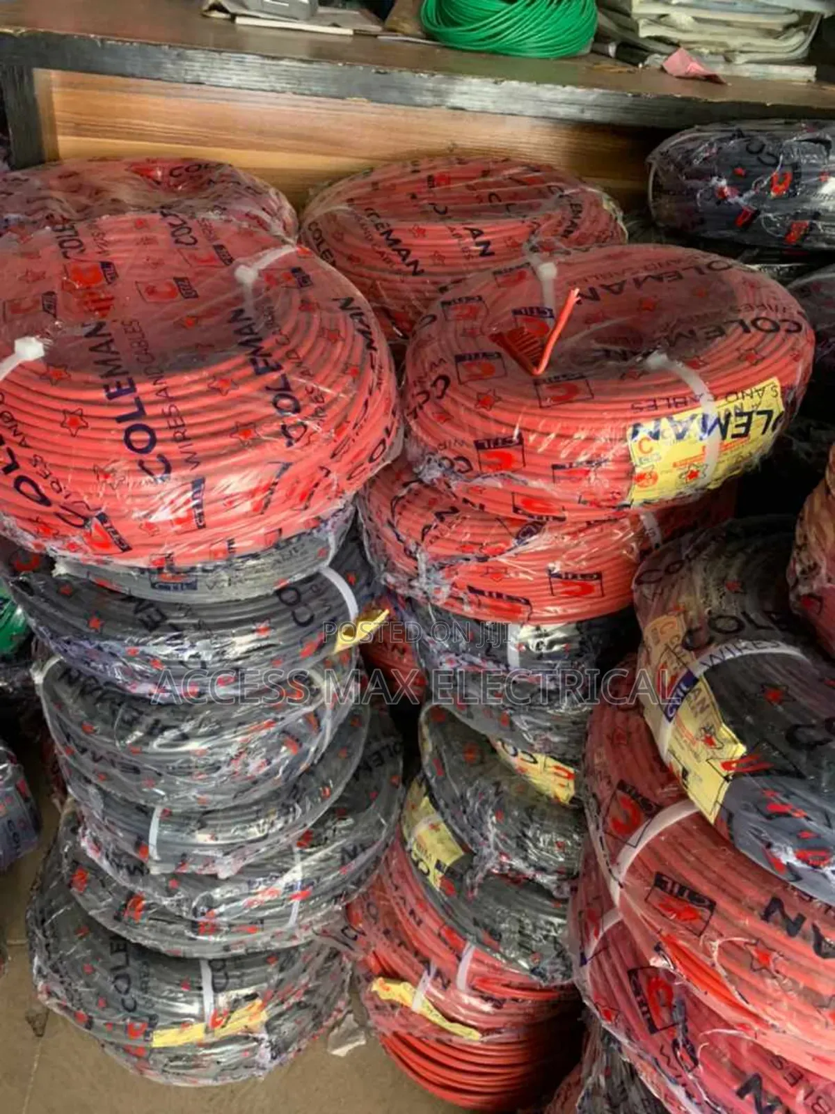 Coleman 4mm Single Cable Red Colour