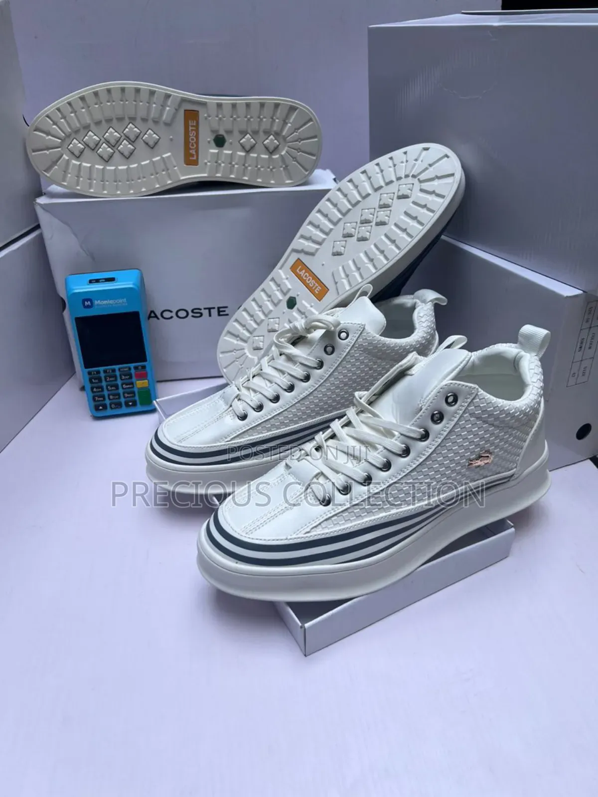 Lacoste Ankle White Sole Shoes