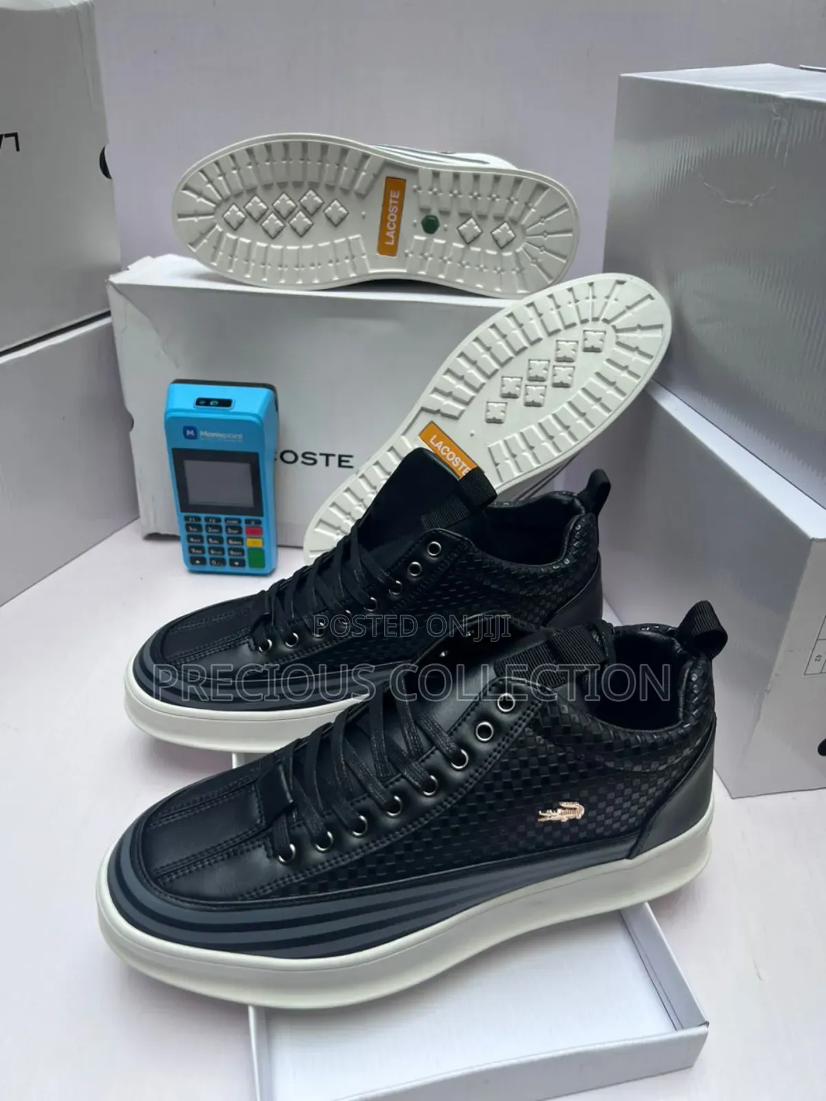 Lacoste Ankle White Sole Shoes