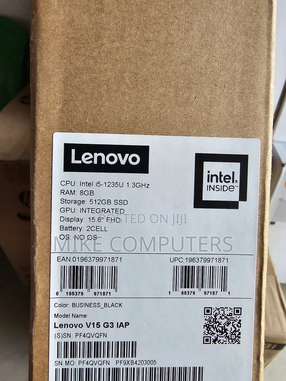 New Laptop Lenovo V15 G3 8GB Intel Core I5 SSD 512GB